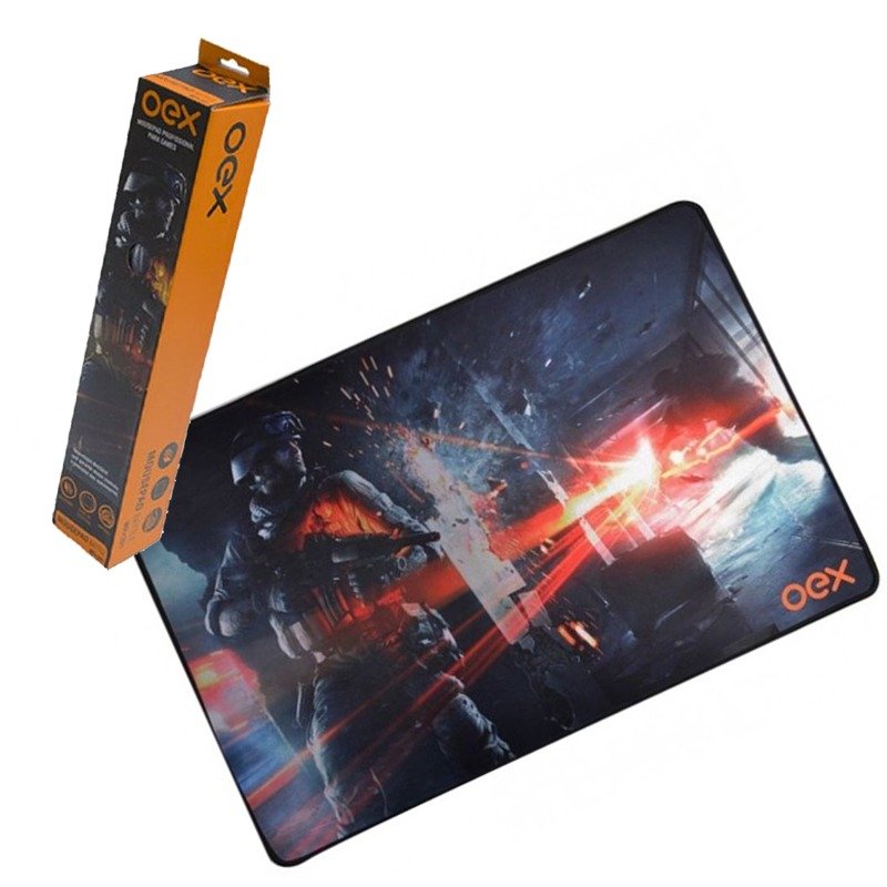 mouse pad gamer battle mp 301preto 500x330mm 51201 oex